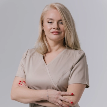 Портрет Грищенко Віталії Едуардівни, співзасновниці Noelle Київ, спеціалістки з ін’єкційної, апаратної та anti-age косметології.